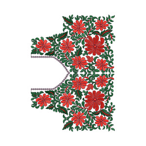 9847 Blouse Embroidery Design