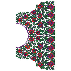 9888 Blouse Embroidery Design