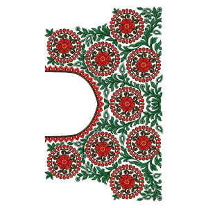 9889 Blouse Embroidery Design