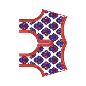 9892 Blouse Embroidery Design