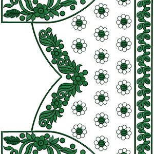 9893 Blouse Embroidery Design