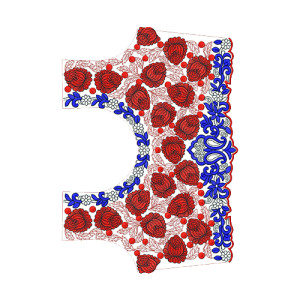 9895 Blouse Embroidery Design