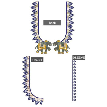 Only DST Attractive Blouse Embroidery Design 26317