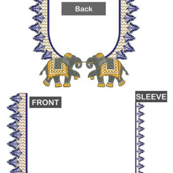 Only DST Attractive Blouse Embroidery Design 26317