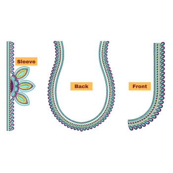 Machine Embroidery Designs For blouse Neck 26274