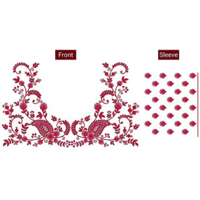 Beautiful Wedding Blouse Design For Embroidery