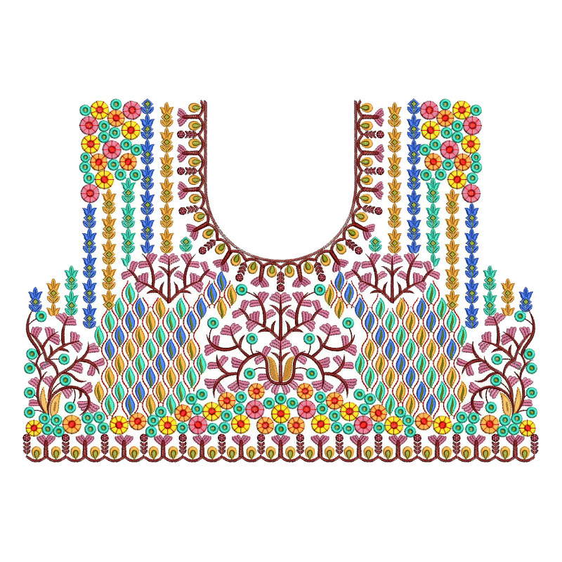 Bridal Blouse Embroidery Design