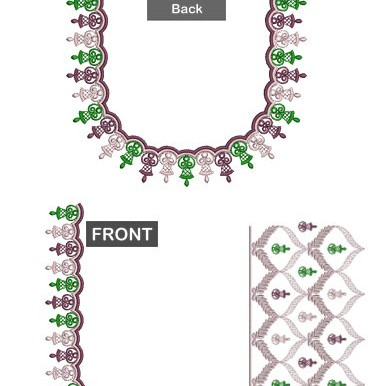 Only DST Bulgarian Traditional Blouse Embroidery Design 26315