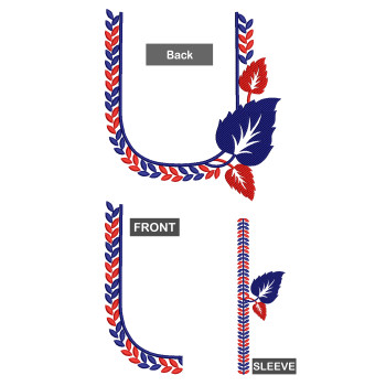 Cashmere Blouse Embroidery Design 26327