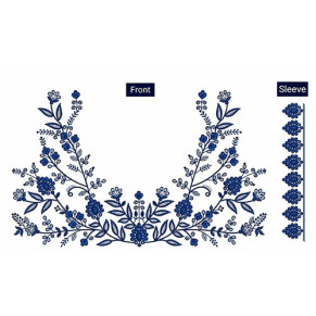 Embroidery Blouse Pattern With French Style