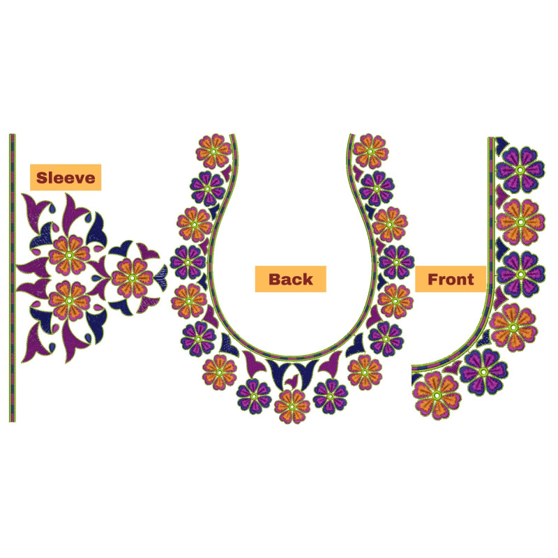 Flower Embroidery Designs For Blouse 26272
