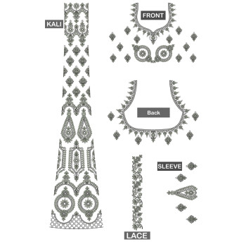 Fabulous Flat With Cording Blouse Choli Embroidery Design 24660