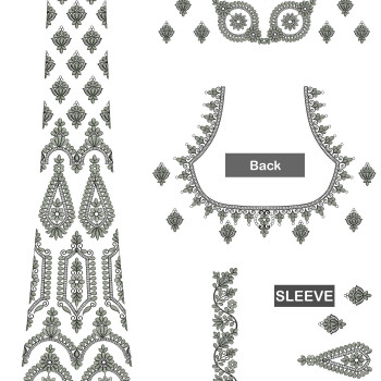 Fabulous Flat With Cording Blouse Choli Embroidery Design 24660