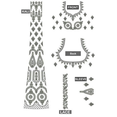 Fabulous Flat With Cording Blouse Choli Embroidery Design 24660