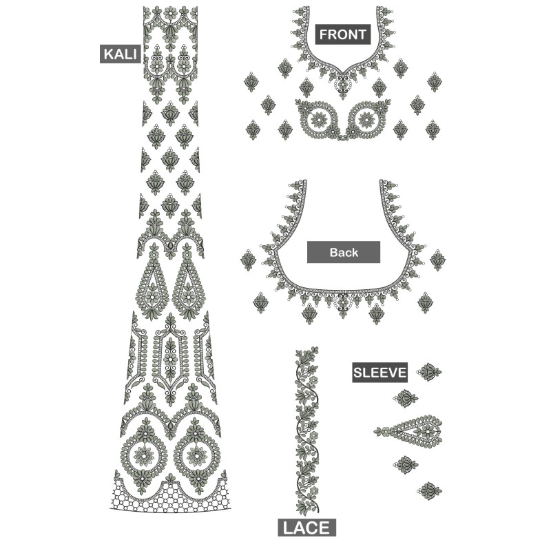 Fabulous Flat With Cording Blouse Choli Embroidery Design 24660