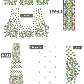 Graceful Party Wear Choli Embroidery Design 24651