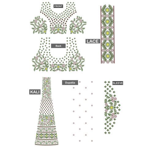 Graceful Party Wear Choli Embroidery Design 24651