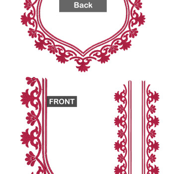 Only DST Indian wedding lengha Embroidery Design 21291