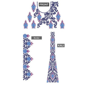 Invigorating Velvet Choli Embroidery Design 24645