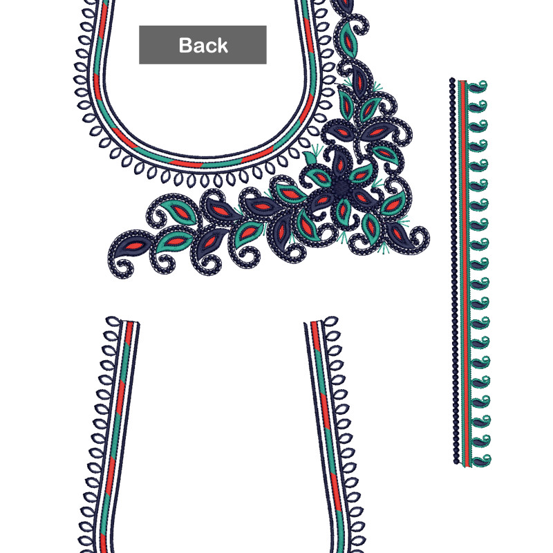 Latest Wedding Blouse Embroidery Design 21304