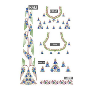 Lehenga Choli Machine Embroidery Design 24663