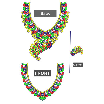 New Blouse Embroidery Design 18260