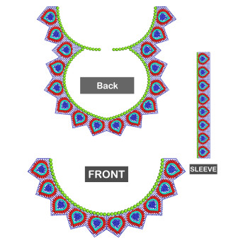 New Blouse Embroidery Design 18528