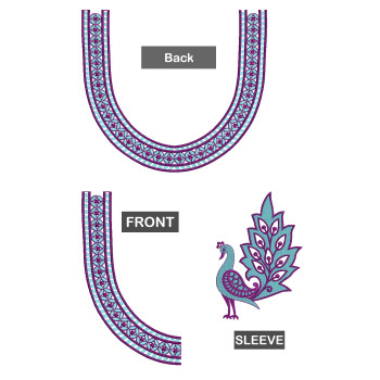 New Blouse Embroidery Design 18755