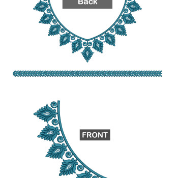 Only DST New Blouse Embroidery Design 26326