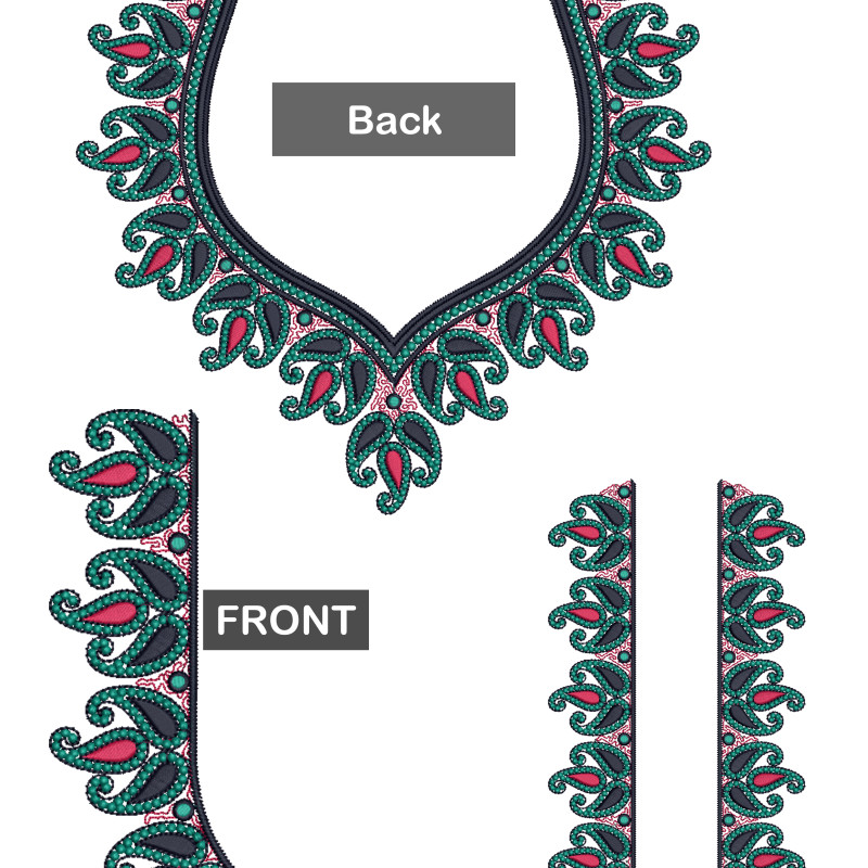 South Indian Blouse Embroidery Designs 21290