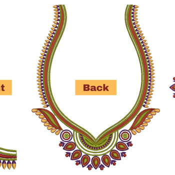 Embroidery Designs For Blouse Necklines 26270