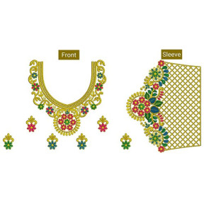 South Indian Bridal Embroidery Blouse