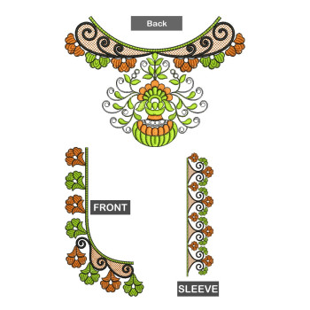 Stylist Saree Blouse Embroidery Design 26128