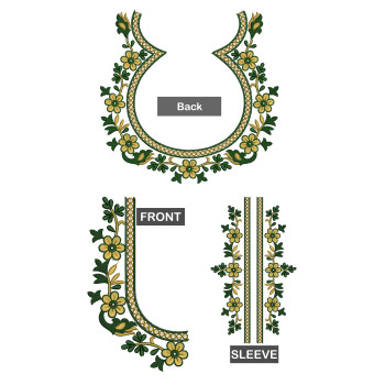 Trendy Silk Saree Blouse Embroidery Design 21293