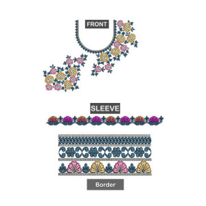 Wedding Look Chaniya Choli Embroidery Design 24644