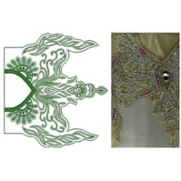 Blouse Embroidery Design 10999