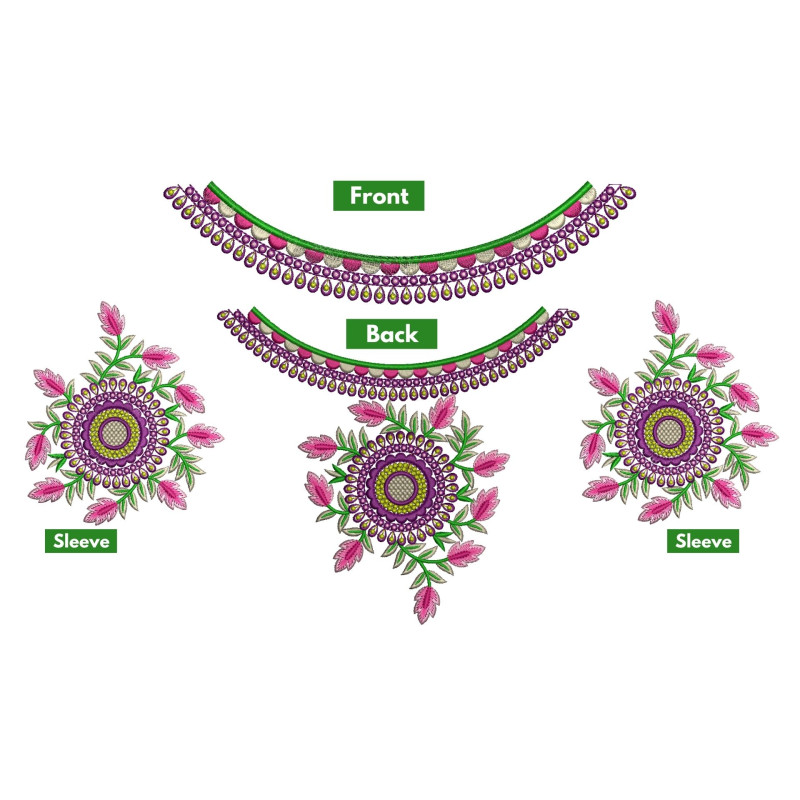 Embroidery Designs For Blouse Neck 26366