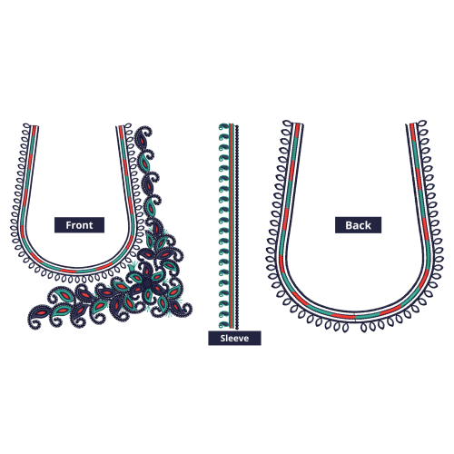 Latest Wedding Blouse Embroidery Design 26342