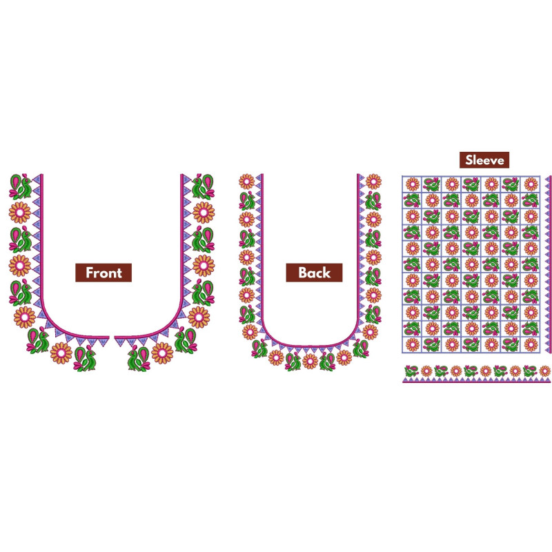 Machine Embroidery Peacock Designs 26413