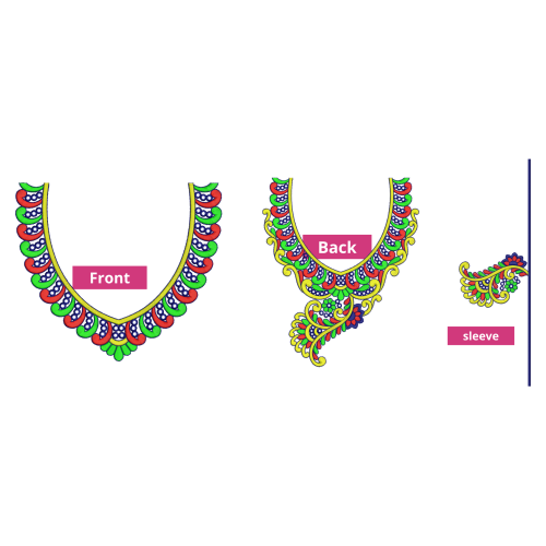 New Blouse Embroidery Design 26334