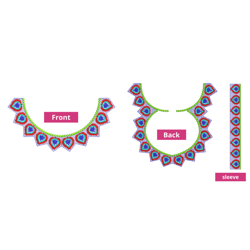 New Blouse Embroidery Design 26335