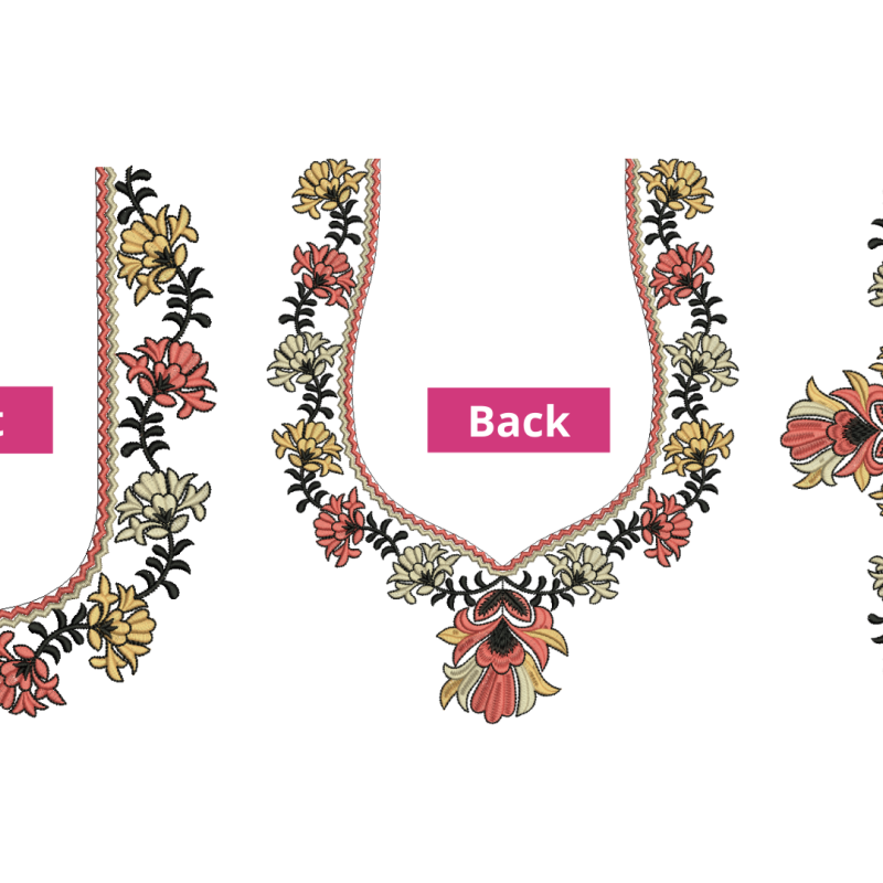 New Blouse Embroidery Design 26336