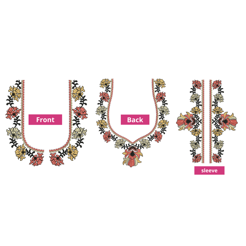 New Blouse Embroidery Design 26336