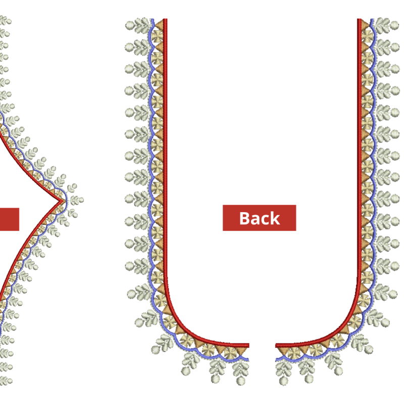 New Blouse Embroidery Design 26343