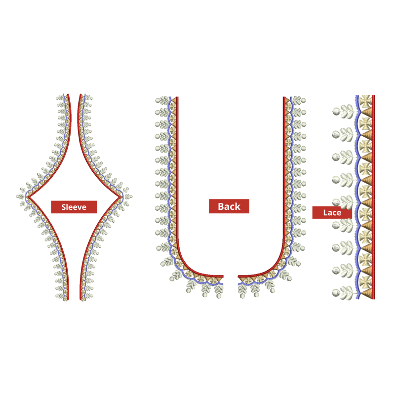 New Blouse Embroidery Design 26343