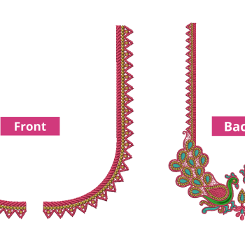 Peacock Iconic Golden Embroidery 21299