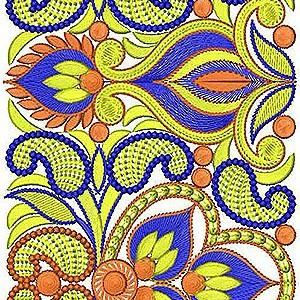 Machine Embroidery Designs Lace Border Brocade