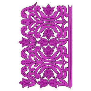 Tatami Stitch Embroidery Design Lace Border