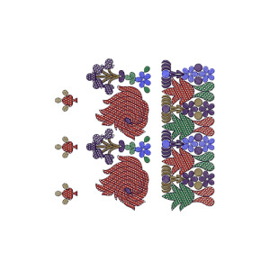 Fancy Border Embroidery Design 14124