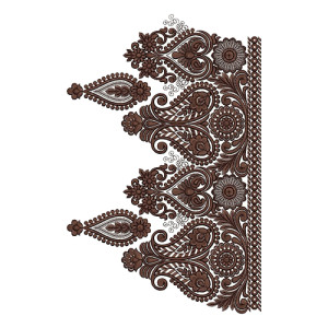 Embroidery Border Design 14273
